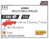 COBI 2804 - WILLYS MB & TRAILER Executive Edition