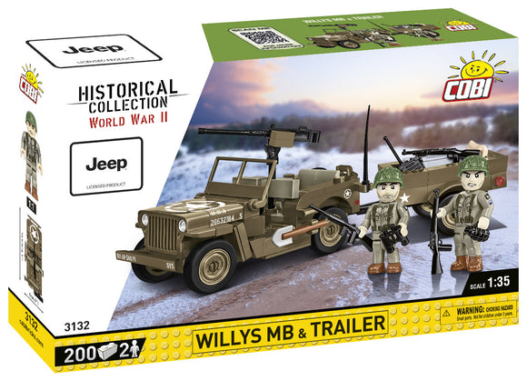 COBI 3132 - WILLYS MB & TRAILER