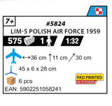 COBI 5824 - LIM-5 POLISH AIR FORCE 1959 (MIG17)