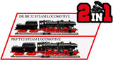 COBI 6287 - DR BR 52 STEAM LOCOMOTIVE & RAILWAY SEMAPHORE