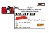 COBI 6287 - DR BR 52 STEAM LOCOMOTIVE & RAILWAY SEMAPHORE