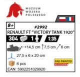 COBI 2992 - RENAULT FT "VICTORY TANK 1920"