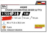 COBI 6283 - STEAM LOCOMOTIVE DR BR 52 / TY2