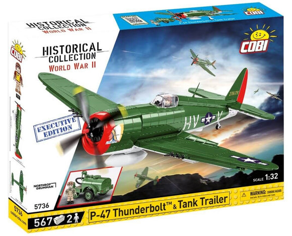 COBI 5736 - P-47 THUNDERBOLT & TANK TRAILER